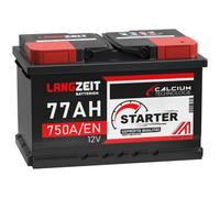 Autobatterie 12V 77Ah LANGZEIT Starter Batterie statt 70Ah 72Ah 74Ah 75Ah 80Ah