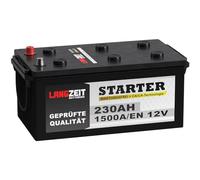 LANGZEIT LKW Batterie 12V 230Ah 1500A/EN Starterbatterie Schlepper Traktor statt 200ah 220Ah 225Ah 235Ah