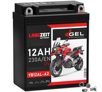 Langzeit YB12AL-A2 GEL Motorradbatterie 12Ah 12V 230A 51213 YB12AL-A GB12AL-A