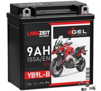 Langzeit YB9L-B Motorrad GEL Batterie 9Ah 12V 50912 12N7-3B YB9LB YB9L-A2 CB9L-B