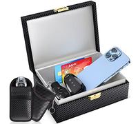 Lanpard Keyless Go Schutz Autoschlüssel Box, Faraday Box & Faradayschutzhülle (2 STK) für Sicheren Schutz, Keyless Go Schutz von Handy, Kreditkarte und Autoschlüssel
