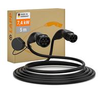 Lapp Mobility, Elektroauto Ladekabel, HELIX Ladekabel Typ 2, bis zu 7,4 kW, 5 m, schwarz