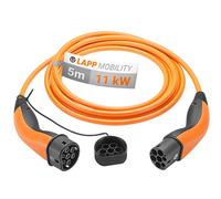 LAPP 61785 - Typ 2 Kabel, Standard, 11 kW, 20 A, 3-Phase, 5 m, orange LAPP MOBILITY