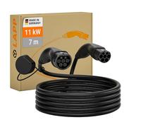 Lapp Mobility Typ 2 Ladekabel 11 KW/Glatt / 20 A / 3-Phasig/E-Auto Ladekabel/Mode 3 / 7m, Schwarz