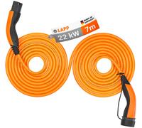Lapp Mobility Helix Typ 2 Ladekabel 22 KW/Selbstaufrollend / 32 A / 3-Phasig/E-Auto Ladekabel/Mode 3 / 7m, Orange