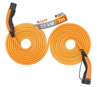 Lapp Mobility Helix Typ 2 Ladekabel 22 KW/Selbstaufrollend / 32 A / 3-Phasig/E-Auto Ladekabel/Mode 3 / 7m, Orange
