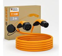 Lapp Mobility Ladekabel Typ 2 Mode 3 20 A 3-phasig bis zu 11 kW 3 m orange 75743