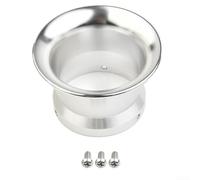 LatoYard Sportluftfilter 55mm Innen-Ø für ATV UTV für quad Tuning Sportluftfilter(Silver)