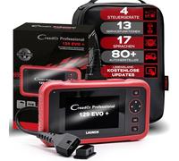 LAUNCH Europe CRP 129 EVO+ OBD2 Diagnosegerät Auto Auslesegerät Kfz-Diagnose EOBD Tester 4 Systemen Motor, ABS, SRS, Automatik Getriebe + 13 Service Funktionen mit Touchscreen WiFi Update/Android