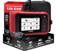 LAUNCH Europe CRP 129 EVO+ V3 OBD2 Diagnosegerät Auto, 4-Systeme Motor/ABS/SRS/Getriebe, 13 Servicefunktionen, Touchscreen, Android, WLAN 2.4&5 GHz, CAN FD & DoIP (Adapter erforderlich)