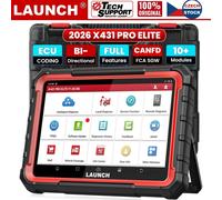 LAUNCH X431 PRO Elite OBD2 Diagnosegerät,ECU Online-Codierung & Bidirektional,Vollständige Systemdiagnose,45+Servicefunktionen,CANFD&DOIP,V.A.G. Guided Funktion,2 Jahren Update