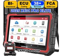 LAUNCH X431 PRO ELITE 8 Zoll deutsches Autodiagnosetool Auto-OBD-OBD2-Scanner Alle Systeme CAN FD/DOIP Aktiver Test 31 Zurücksetzen der ECU-Codierung Global version