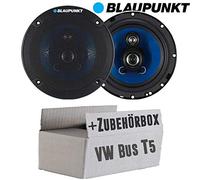 Lautsprecher Boxen Blaupunkt ICx663-16,5cm 3-Wege Auto Einbauzubehör - Einbauset passend für VW Bus T5 Front - justSOUND