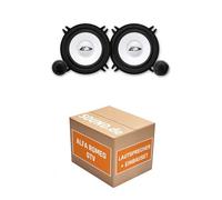 Lautsprecher Boxen Einbaupaket für Alpine SXE-1350S kompatibel mit Alfa Romeo GTV 916 bis 2003 vorne | 250W Power 2X Hochtöner 2X Frequenzweiche