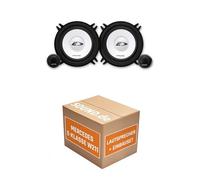 Lautsprecher Boxen Einbaupaket für Alpine SXE-1350S kompatibel mit Mercedes E-Klasse W211 vorne | 250W Power 2X Hochtöner 2X Frequenzweiche