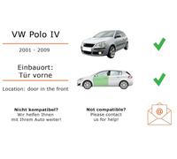 Lautsprecher Boxen Einbaupaket für Alpine SXE-1750S kompatibel mit VW Polo 4 vorne | 2X Tief-Mitteltöner 2X Hochtöner