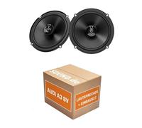 Lautsprecher Boxen Einbaupaket für JBL Club 3 64FSL kompatibel mit Audi A3 8V, 2/3 türig Seitenteil hinten | 2X Tief-Mitteltöner mit integriertem Hochtöner 165W MAX