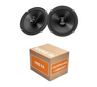 Lautsprecher Boxen Einbaupaket für JBL Club 3 64FSL kompatibel mit Ford Ka Typ RU8 + 4/5-Türer hinten | 2X Tief-Mitteltöner mit integriertem Hochtöner 165W MAX
