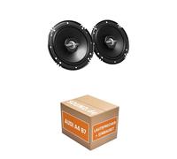 Lautsprecher Boxen Einbaupaket für JVC CS-J620X kompatibel mit Audi A4 B7, Limousine vorne | 2X Tief-Mitteltöner inkl Hochtöner 300W