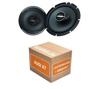 Lautsprecher Boxen Einbaupaket für Pioneer TS-A1671F kompatibel mit Audi A6 C7, Avant/Kombi vorne | 2X Tief-Mitteltöner mit integriertem Hochtöner 320W MAX