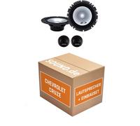 Lautsprecher Boxen Front Alpine SXE-1750S für Cevrolet Cruze J300 2x Tief-Mittel