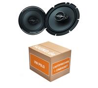 Lautsprecher Boxen hinten Pioneer TS-A1671F für VW Polo VI 2x Tief-Mitteltöner m