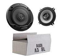 Lautsprecher Boxen Kenwood KFC-S1366-13cm 2-Wege Koax Auto Einbauzubehör - Einbauset passend für Audi A3 8L - justSOUND