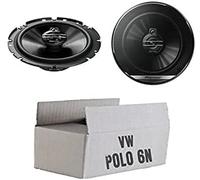 Lautsprecher Boxen Pioneer TS-G1730F - 16,5cm 3-Wege Koax Paar PKW 300WATT Koaxiallautsprecher Auto Einbausatz - Einbauset passend für VW Polo 6N - justSOUND
