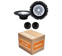 Lautsprecher Einbauset passend mit Alpine SXE-1750S - 16,5cm Komposystem für Smart ForTwo 451 Front