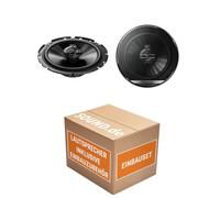 Lautsprecher Einbauset passend mit Boxen Pioneer TS-G1730F - 16,5cm 3-Wege Koax Paar PKW 300WATT Koaxiallautsprecher Auto Einbausatz für Opel Corsa B/C/D