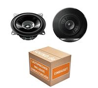 Lautsprecher Einbauset passend mit Pioneer TS-G1010F - 10cm Doppelkonus 100mm PKW KFZ Auto 190W Paar Einbausatz für Citroen C1