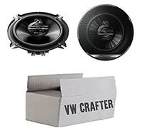 Lautsprecher Einbauset passend mit Pioneer TS-G1330F - 13cm 3-Wege 130mm Triaxe 250W Auto Einbausatz für VW Crafter Front