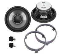 Lautsprecher für Mercedes W124 12cm Heckablage Set 12cm ESX Quantum QE120 Ringe