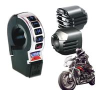 Lautsprecher für Motorrad - Audio für Lenker robust | TF-Karten-Wiedergabe, Lenkersteuerschalter, Stromversorgung 12-24 V für Motorräder,