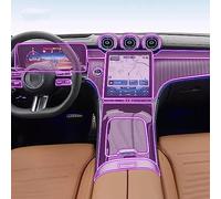 LAVIYE Auto-Innenfolie Armaturenbrett Klavierbrett Shift Mittelkonsole Kratzfeste transparente TPU-Folie für Mercedes-Benz GLC W254 2023