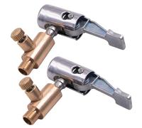 Lawnoval 2 Stück Metall-Reifenfüller-Ventilverlängerung mit Schnellanschluss für effizientes Aufpumpen und Ablassen, kompatibel mit Auto-, Motorrad- und Fahrradreifen