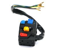 Lawnoval Motorrad-Lenkerschalter für ATV und ORV, multifunktionale Lichtsteuerung mit Scheinwerfer und Blinker, schwarz oder blau, 22 mm (7/8 Zoll) Passform