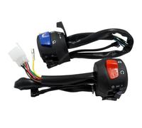 Lawnoval Motorrad Lenkerschalter Montage für EN125 und HJ150 Scheinwerfer und Blinkerschalter Schwarz ABS 2er-Pack