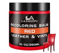 Laxmorph Leder Reparatur Set Rot,250ml Flüssigleder Lederpflege Für Ledercouch,Lederfarbe,Kunstleder Reparaturset zum Reparieren von Sofas,Vinylmöbeln,Autositz,Sattel bei Verblassen und Kratzern