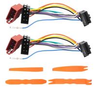 LbsAMP 2 Stück ISO 16 Pin Kabel Adapter Stecker Autoradio für Pioneer DEH DEH-P DEH-S DEH-X DMH AVH AVH-X MVH MVH-S MVH-X FH-X AVIC-W AVIC-Z Kabelbaum Kabeladapter Pioneer Autoradio Adapterkabel