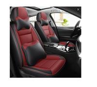 LCLCDZ Sitzbezüge Auto Autositzbezüge Universal Set für Skoda Kamiq Superba Superba 2 Superba 3 Superba 3V Yeti Octavia 5E Tuning Auto Zubehör,Schwarz Rot
