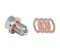 lcyen M12x1.5 Magnetische Ölablassschraube aus 304 Edelstahl - Hochleistungs Magnet für Motor Schutz - Inkl. Premium Kupferdichtung - Universell für Auto, Motorrad, Boot (Ölwanne Upgrade)