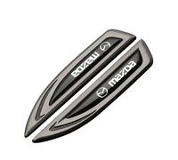 LDJSNC Auto Emblem Aufkleber für Mazda 6 3 5 2 CX5 CX7 Demio Axela RX8 MX30 CX30, Auto Logo Abzeichen Metall Emblem Frontklappe Kofferraum Heckklappen Etikett, Dekoration Styling Zubehör,A