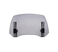LDJSNC Motorrad Windschild für Piaggio Beverly 300 2010-2023, Verstellbarer Windschild Aufsatz, Motorrad Windabweiser Windschutzscheibe, Windschutz & Geräuschreduzierung,B-Smoke