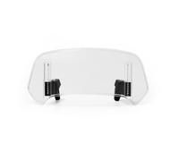 LDJSNC Motorrad Windschild für Piaggio Beverly 400 2008-2023 - Verstellbarer Windschild Spoiler Aufsatz, Clip-On Windschutzscheibe, Windabweiser für Fahrkomfort, B Smoke-360mm×140mm