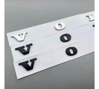 LEARNE Für Volvo Letters Rear Boot Trunk Emblem Badge Aufkleber Chrom Schwarz ABS Auto Logo XC90 XC60 XC40 XC70 XC80 S60 S80 S90 V40 V60,Matt Black
