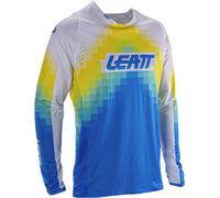 Leatt Moto 4.5 Lite V26 Motocross Jersey, weiß/blau/gelb, Größe XL