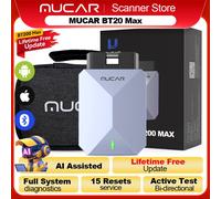 MUCAR BT200 MAX Auto-OBD2-Scanner ELM327 CANFD Bidirektionales Werkzeug 15 Reset Komplettes Systemdiagnosecode-Lesegerät Kostenloses Update fürs Leben MUCAR BT200 Max