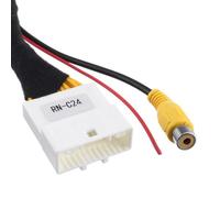 Lecreatekit 24-poliges Rückfahrkamera-Adapterkabel für Dacia für Clio 4, Dokker, Logan, Sandero, Duster, Lodgy & Opel/Opel für Vivaro - 12V Automobil-Video-Konvertierungs-Kabelbaum mit ABS-Gehäuse