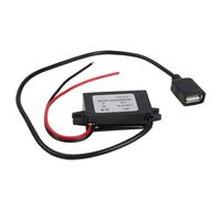 Lecreatekit DC-DC Step-Down-Konverter 12V auf 5V 3A USB Buchse Adapter 8-32V Eingangsspannungsregler Modul mit Überlastschutz für Autoladegerät und Elektronik
